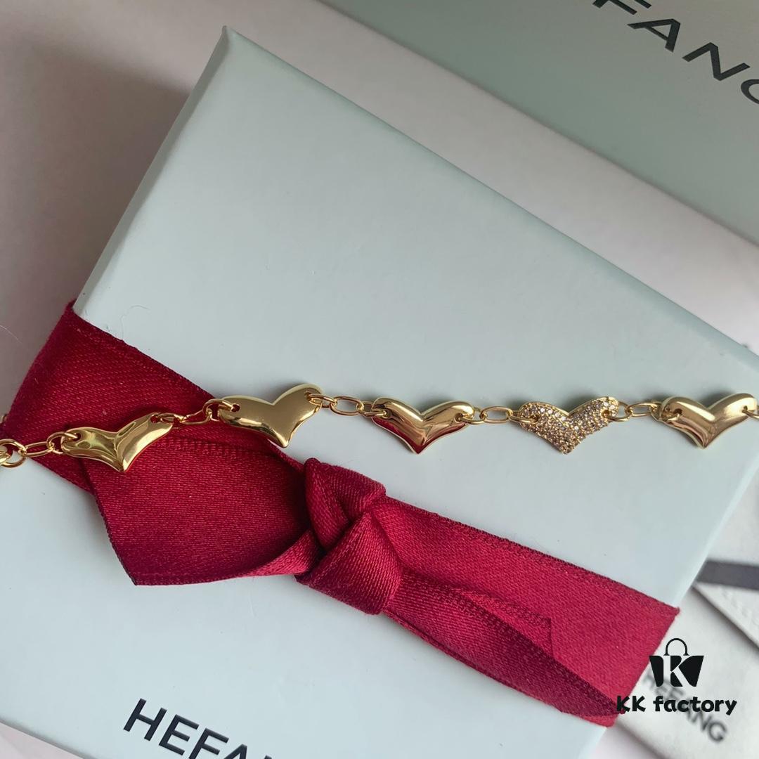 New Arrival ❤️ HEFANG Jewelry - Cute Little Tiger Series, Peach Blossom Tiger Bracelet ✨ Real Photos