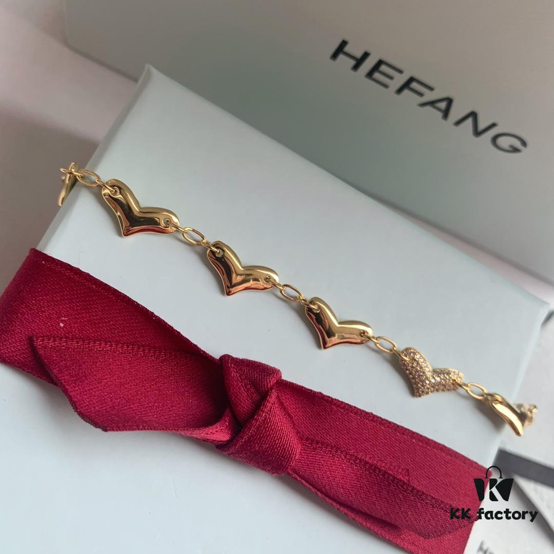 New Arrival ❤️ HEFANG Jewelry - Cute Little Tiger Series, Peach Blossom Tiger Bracelet ✨ Real Photos