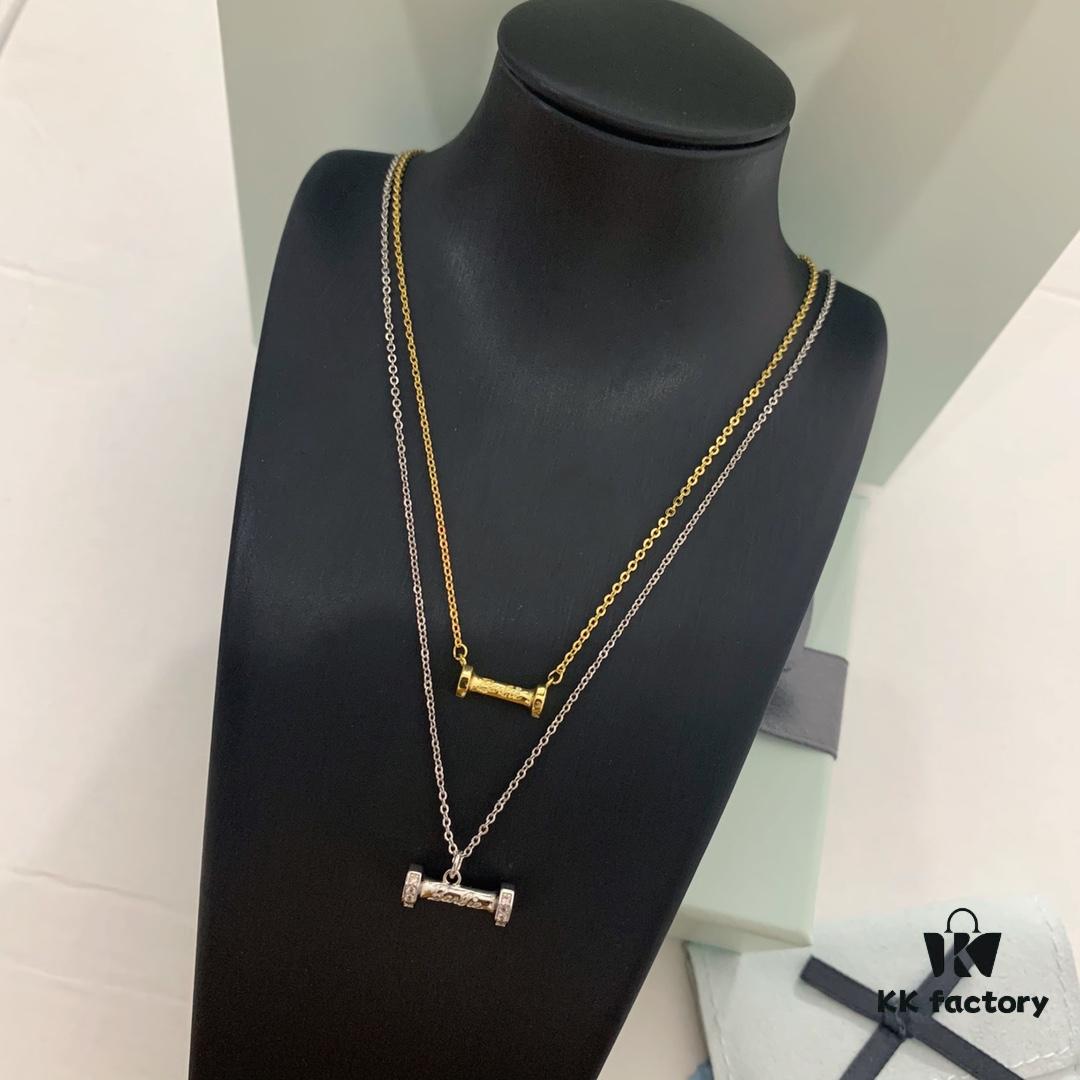 New Arrival ❤️ HEFANG Jewelry Barbie ✨ New Collection Mini Dumbbell Series - In Stock Dumbbell Necklace, K-Gold Dumbbell Bracelet, K-Gold Dumbbell Necklace