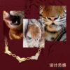New Arrival ❤️ HEFANG Jewelry - Playful Little Tiger Series Peach Blossom Tiger Bracelet ✨ Official Website Image