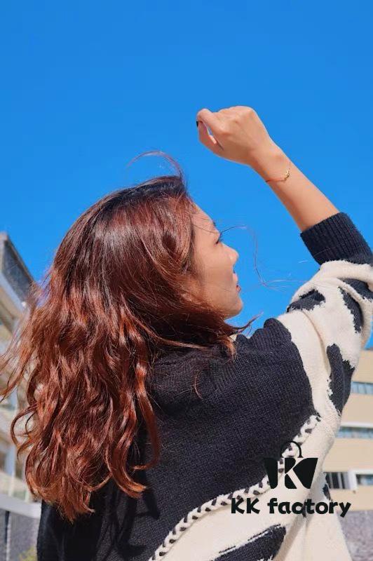 New Arrival ❤️ HEFANG Jewelry Cute Little Tiger Love Red String Bracelet ✨ Wearing Effect Image