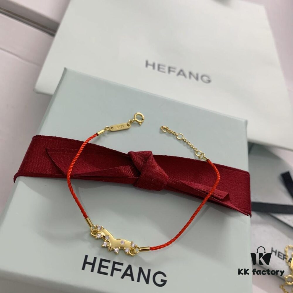 New Arrival ❤️ HEFANG Jewelry Cute Little Tiger Charm Red String Bracelet ✨ Real Photo