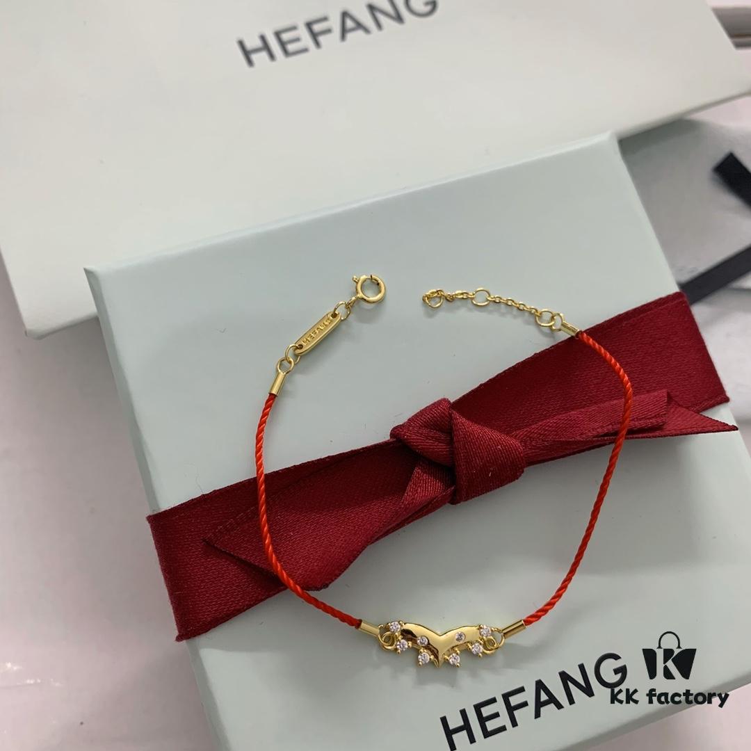 New Arrival ❤️ HEFANG Jewelry Cute Little Tiger Charm Red String Bracelet ✨ Real Photo