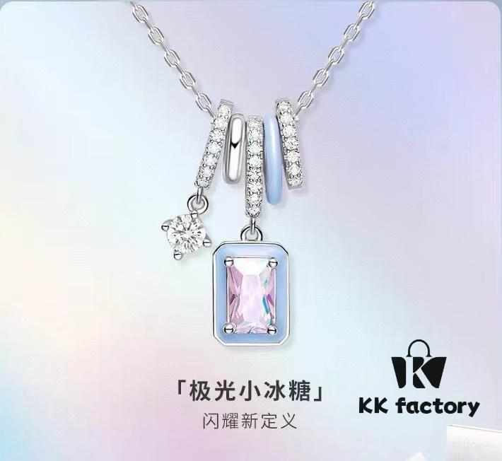 HeFang Jewelry Barbie Aurora 'Little Ice Sugar' Necklace - Exclusive Bestseller Design, 2022 New Luxury Minimalist Choker