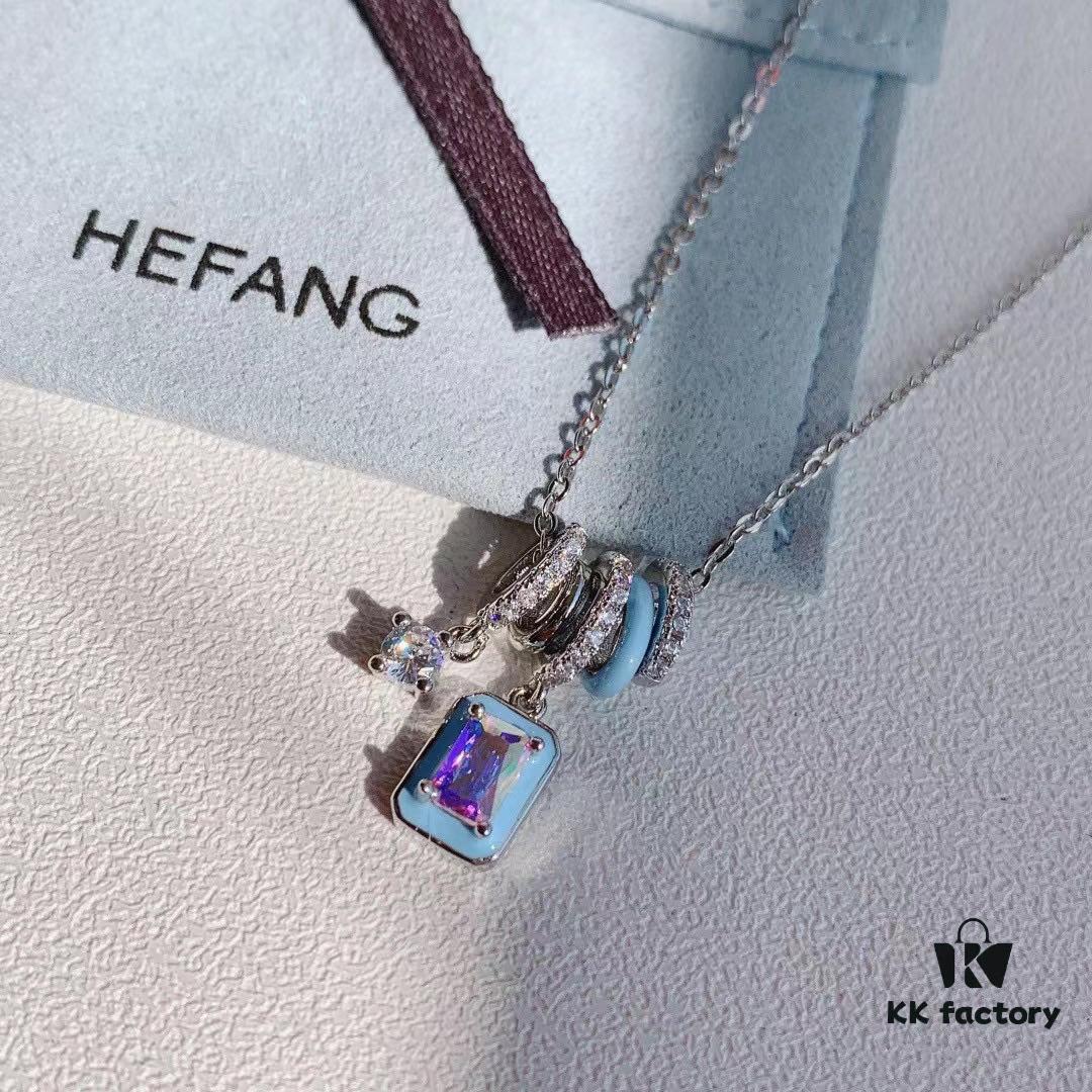 HeFang Jewelry Barbie Aurora 'Little Ice Sugar' Necklace - Exclusive Bestseller Design, 2022 New Luxury Minimalist Choker