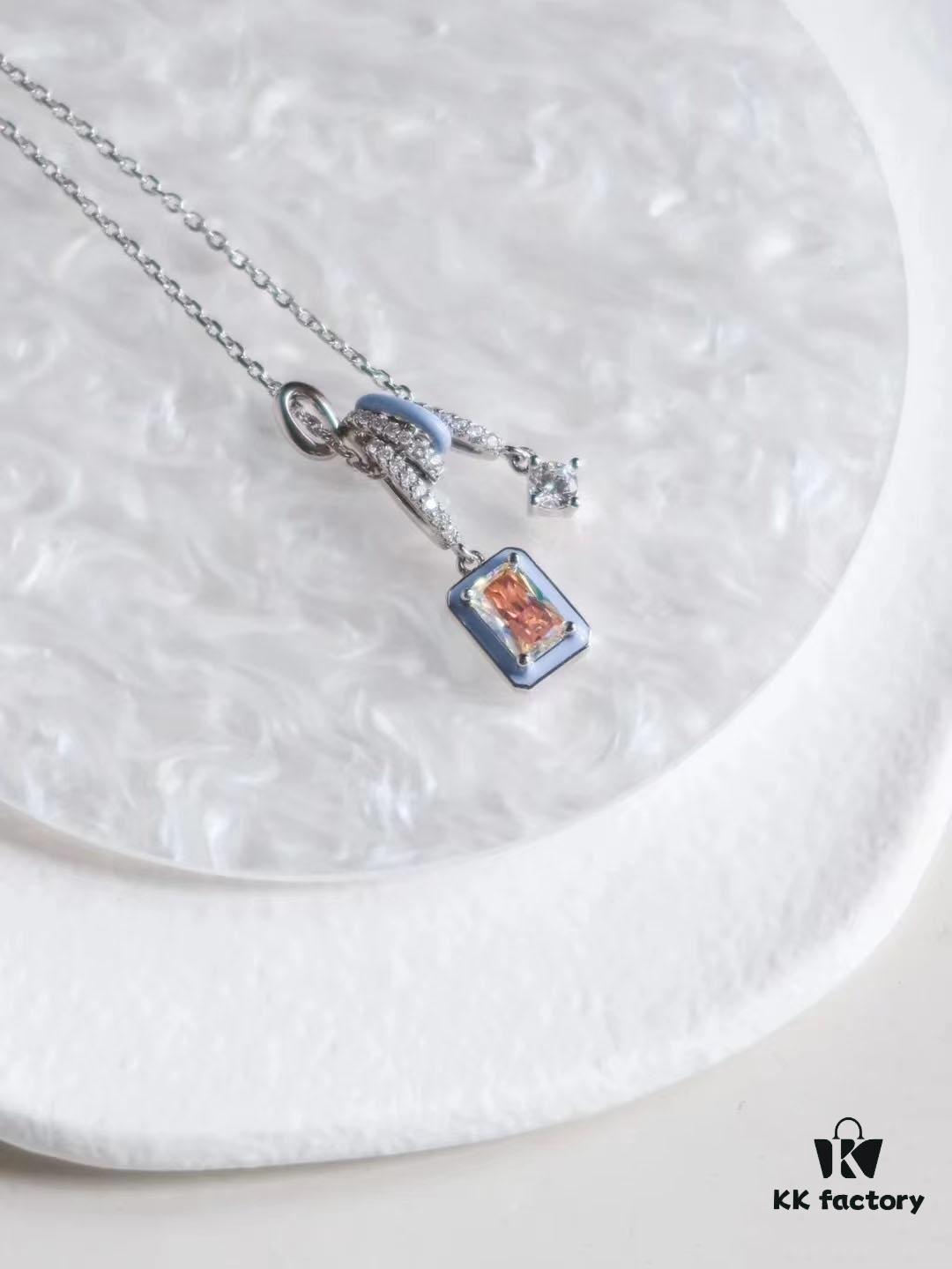 HEFANG Jewelry Women's Celebrity Same Style [In Stock] Barbie Aurora Xiao Bintang Necklace