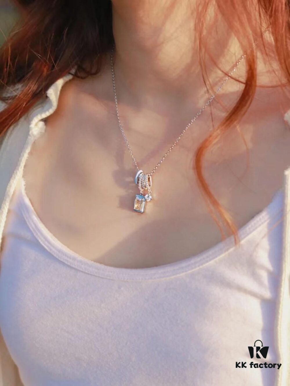 HEFANG Jewelry Women's Celebrity Same Style [In Stock] Barbie Aurora Xiao Bintang Necklace