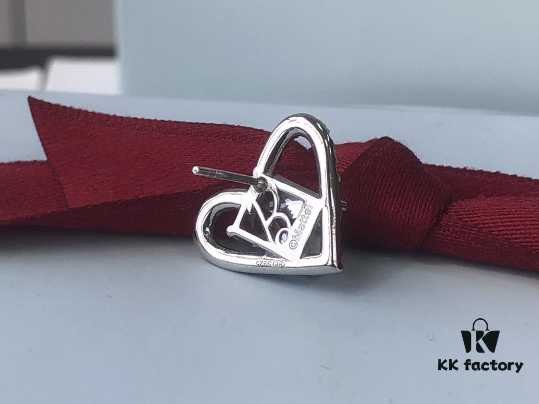 HEFANG Barbie Sweetheart Earrings in Blue