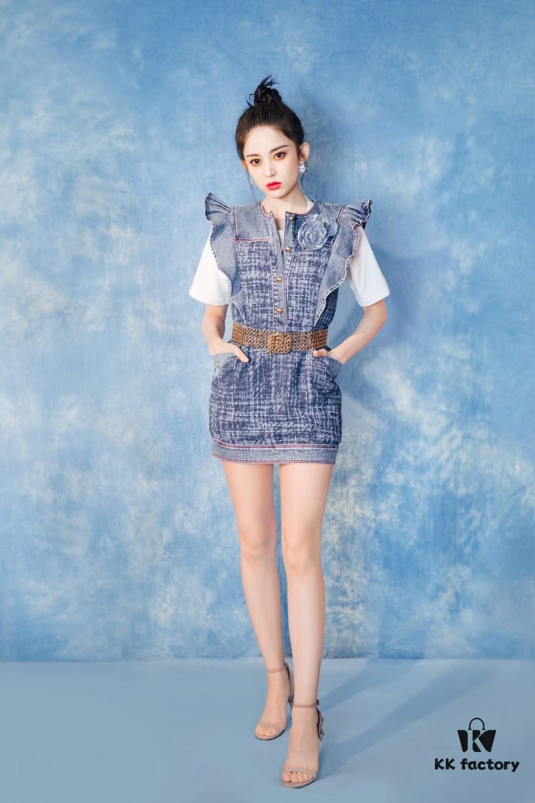 NAZA Same Style HEFANG Jewelry Hollow-out Five-pointed Star Earrings, S925 Silver with 3A Zircon Set in White Gold Plated Finish