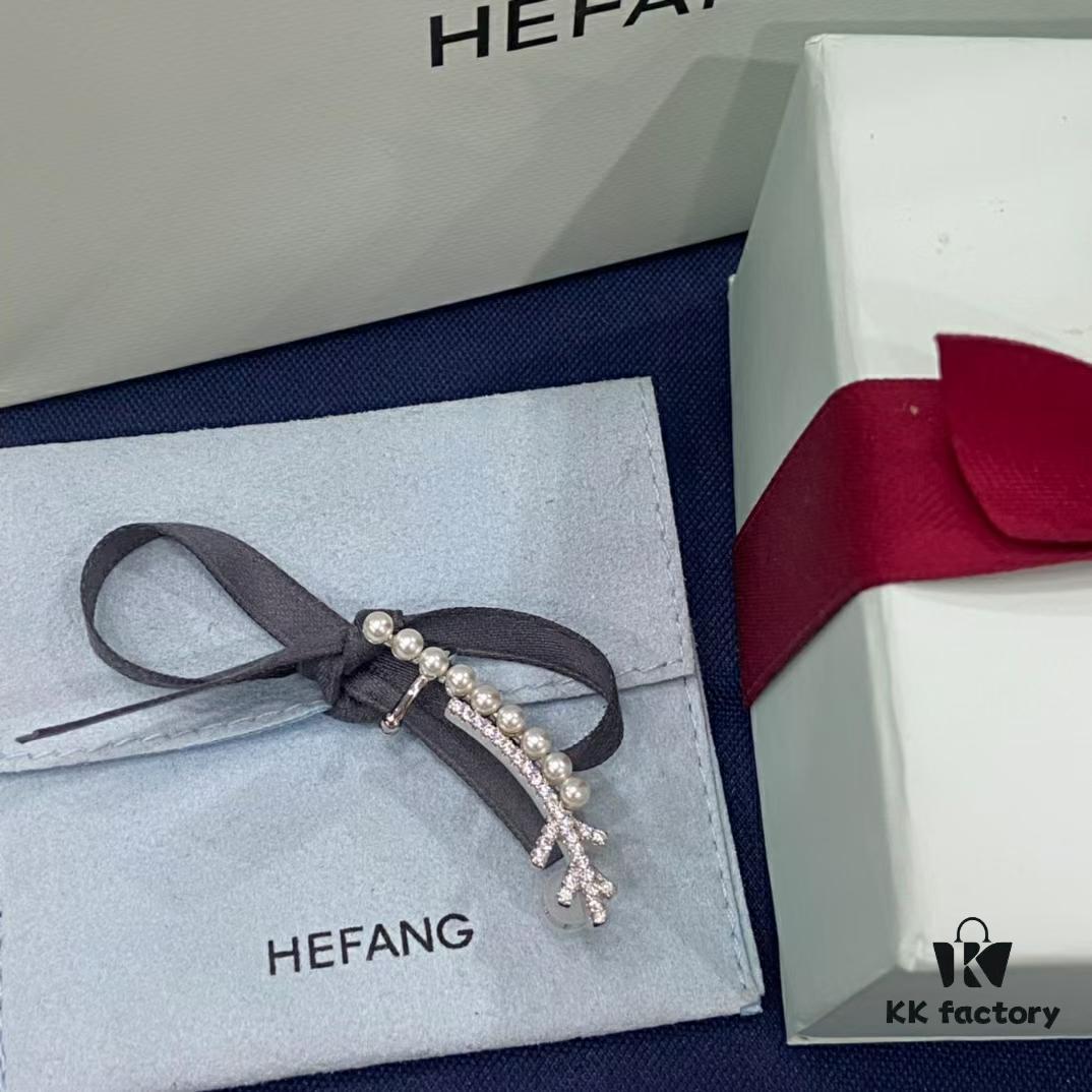 HEFANG Jewelry New Arrival Pearl Snow Branch Stud Earrings for Women, Elegant Ear Accessories, Sold Individually