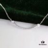 Hefang Jewelry Balance Series Pearl Smile Necklace, 925 Sterling Silver Ins-Style Elegant Smile Pendant Collar Chain