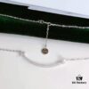 Hefang Jewelry Balance Series Pearl Smile Necklace, 925 Sterling Silver Ins-Style Elegant Smile Pendant Collar Chain