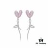 Hexfang New Arrival Pink Heart Confession Balloon Stud Earrings