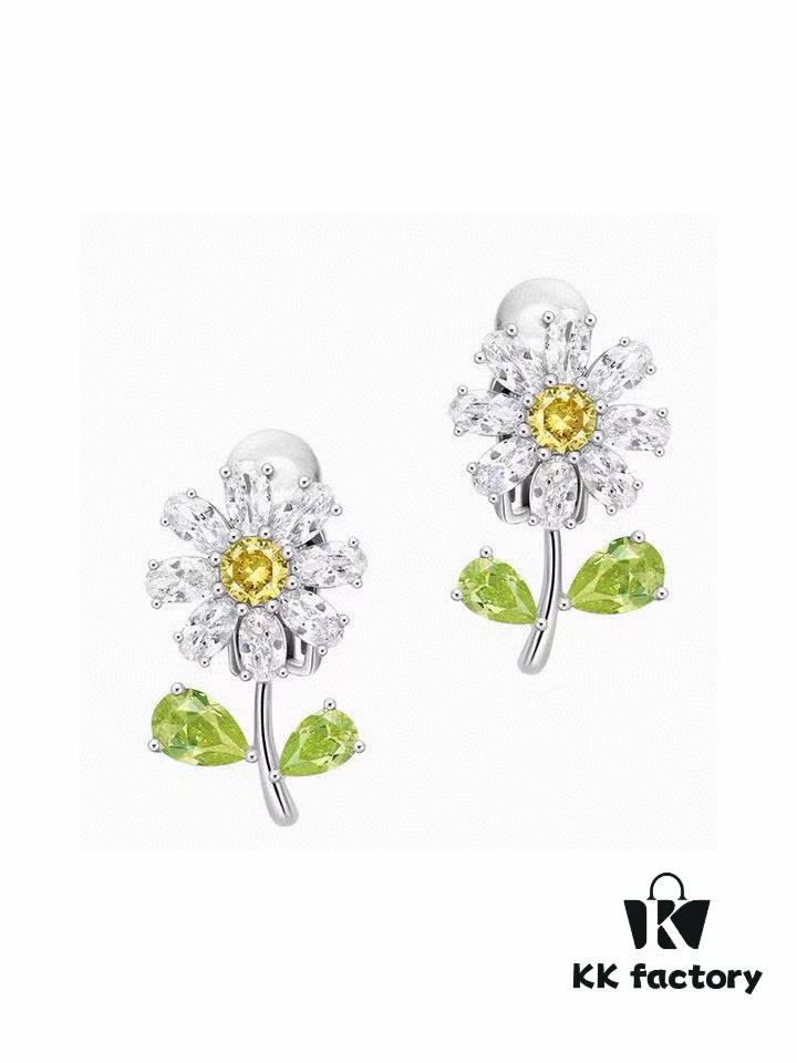 HEFANG Most Popular Anti-Allergy Flower Stud Earrings