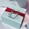 HEFANG Jewelry Ribbon Bow Earrings
