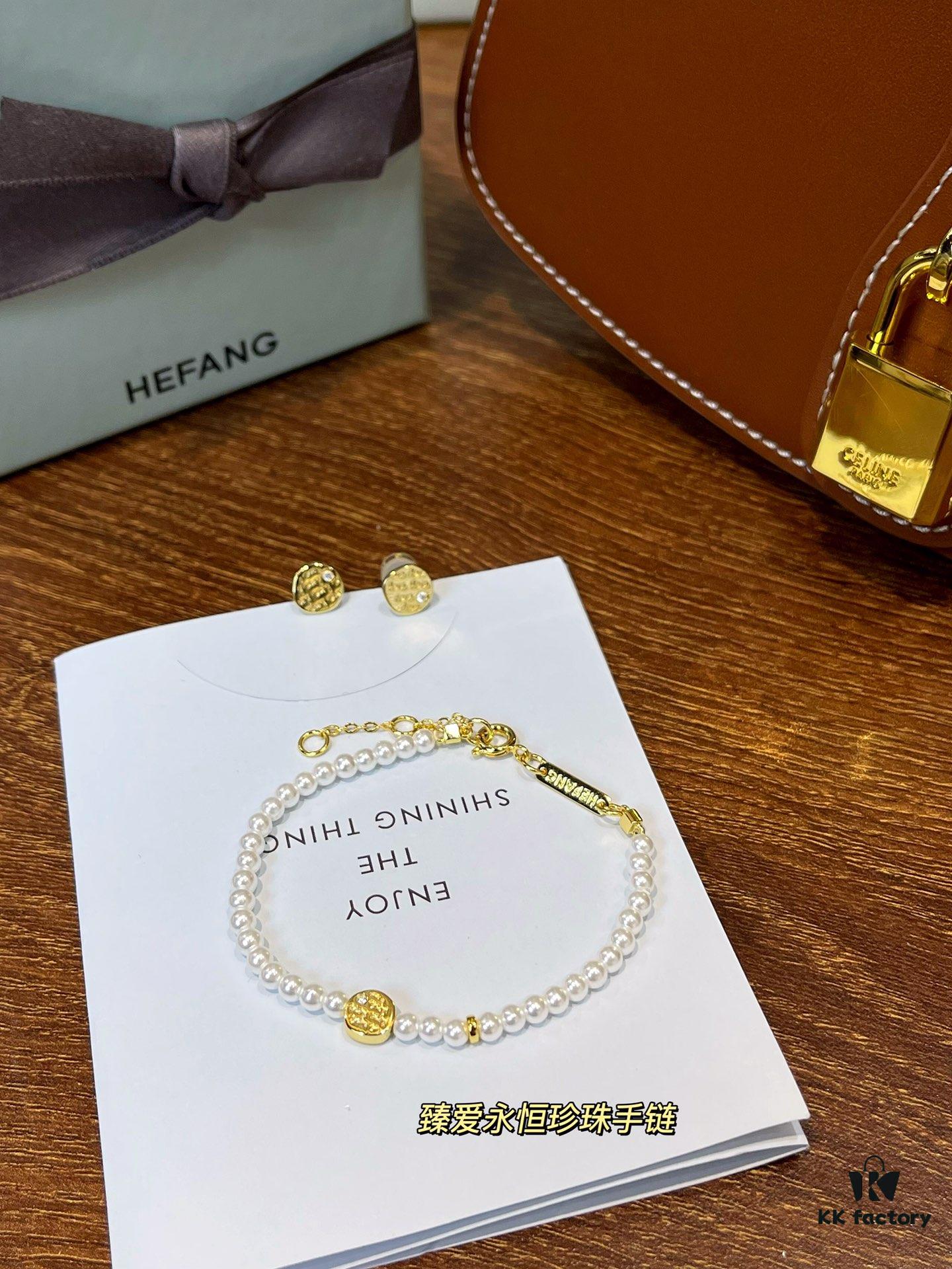 Cookie-shaped earrings, necklace, and pearl bracelet filled with love—how can anyone resist!