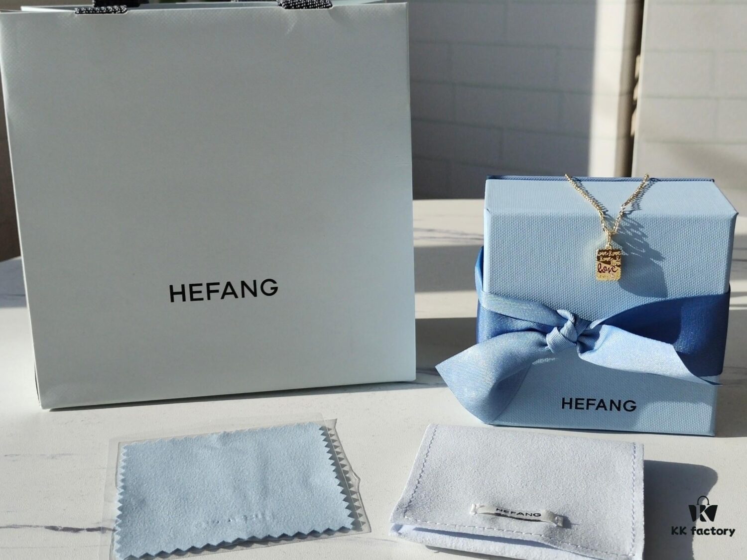 HEFANG Peter Rabbit Confession Square Pendant Necklace