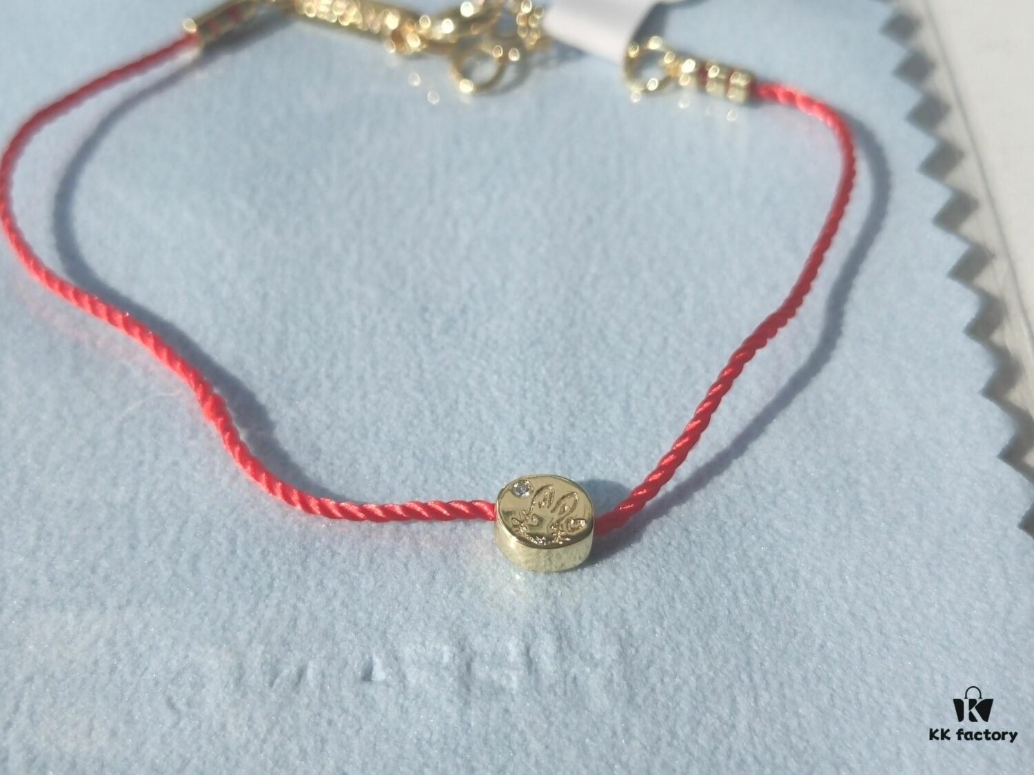 HEFANG x Peter Rabbit 18K Gold-Plated Red String Bracelet, Birthday Year Gift, Year of the Rabbit Gift