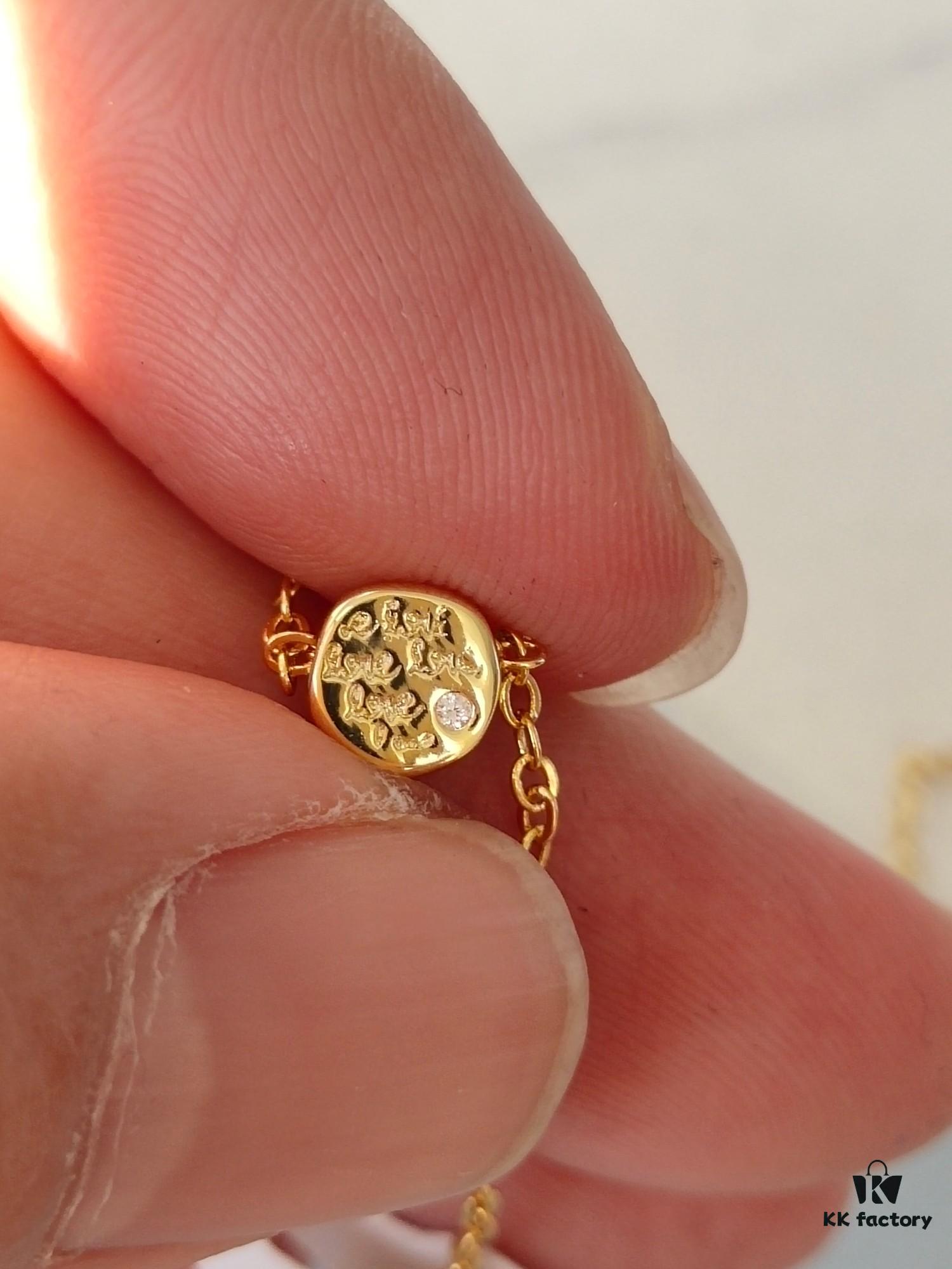 HEFANG x Peter Rabbit I Love U Too Cookie Pendant Necklace