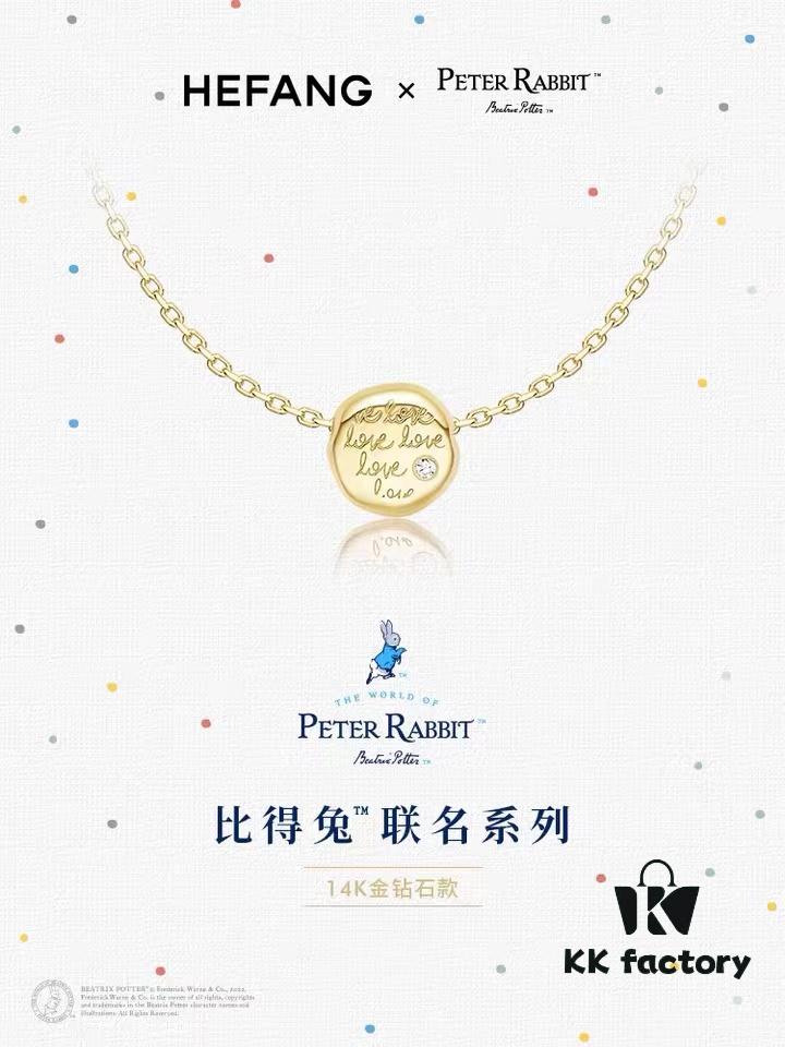 Rabbit Year New Arrival: HEFANG Bide Rabbit Confession Macaron 925 Sterling Silver Necklace, Sweater Chain, Gift for Birth Year