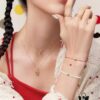 Rabbit Year New Arrival Hefang Bi De Rabbit Confession Macaron Pearl Bracelet Minimalist Design 925 Sterling Silver Full-Silver Gift