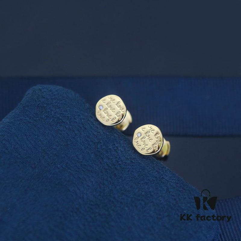 Year of the Rabbit New Arrival Hefang Bi De Tu Gao Bai Cookie Stud Earrings 925 Sterling Silver Full Silver Stackable Earrings Jewelry Gift