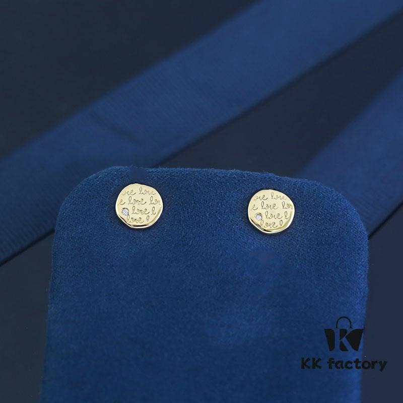 Year of the Rabbit New Arrival Hefang Bi De Tu Gao Bai Cookie Stud Earrings 925 Sterling Silver Full Silver Stackable Earrings Jewelry Gift