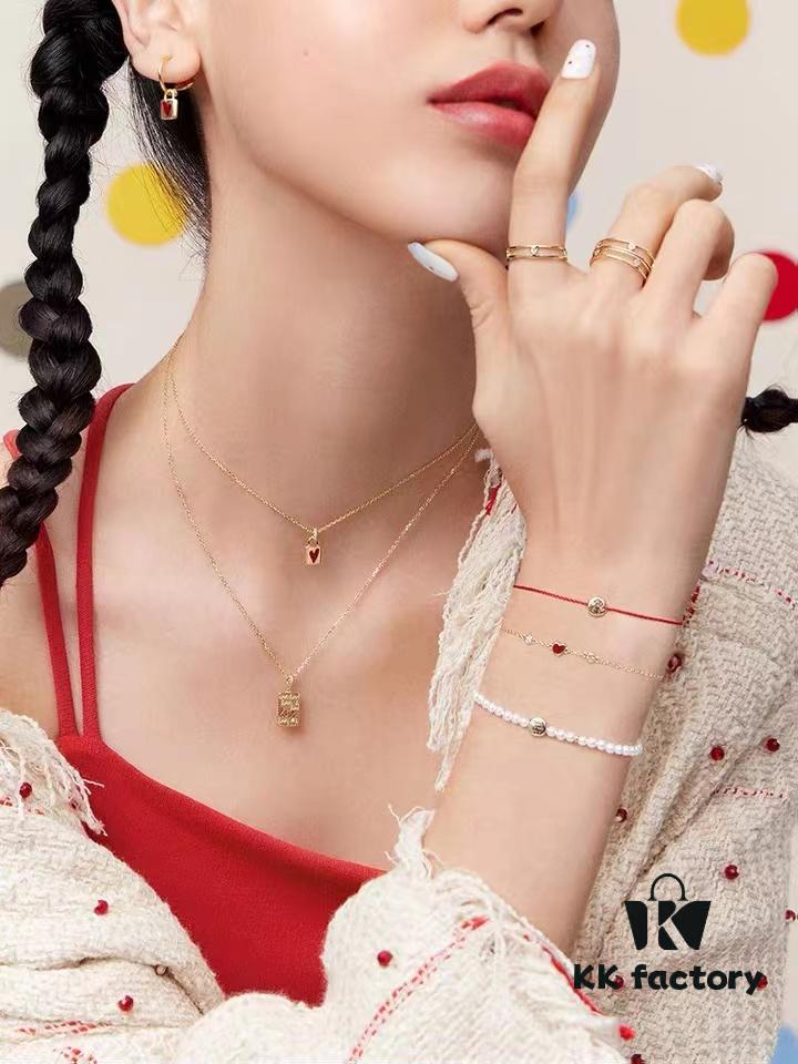 [Year of the Rabbit New Arrival] HEFANG Bide Rabbit S925 Sterling Silver Full-Bodied Red String Bracelet, Birth Year Lucky Bracelet, Jewelry Gift for Christmas