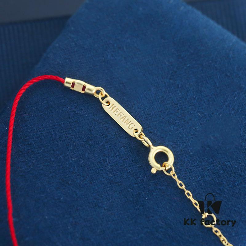 [Year of the Rabbit New Arrival] HEFANG Bide Rabbit S925 Sterling Silver Full-Bodied Red String Bracelet, Birth Year Lucky Bracelet, Jewelry Gift for Christmas