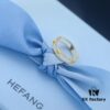 [Year of the Rabbit New Arrival] HEFANG Bi De Tu Double-Layer Heart Pure Silver Ring S925 Sterling Silver Band, Ideal Gift for Birth Year