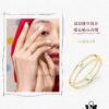 [Year of the Rabbit New Arrival] HEFANG Bi De Tu Double-Layer Heart Pure Silver Ring S925 Sterling Silver Band, Ideal Gift for Birth Year