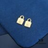 Rabbit Year New Arrival] HEFANG Bide Rabbit Confession Little Square Lock 925 Sterling Silver Earrings, Lightweight Luxury Ear Ornaments, Gift Ideas