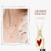 Rabbit Year New Arrival] HEFANG He Fang Bidet Rabbit Confession 925 Sterling Silver Small Square Lock Necklace, Sweater Chain