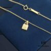 Rabbit Year New Arrival] HEFANG He Fang Bidet Rabbit Confession 925 Sterling Silver Small Square Lock Necklace, Sweater Chain