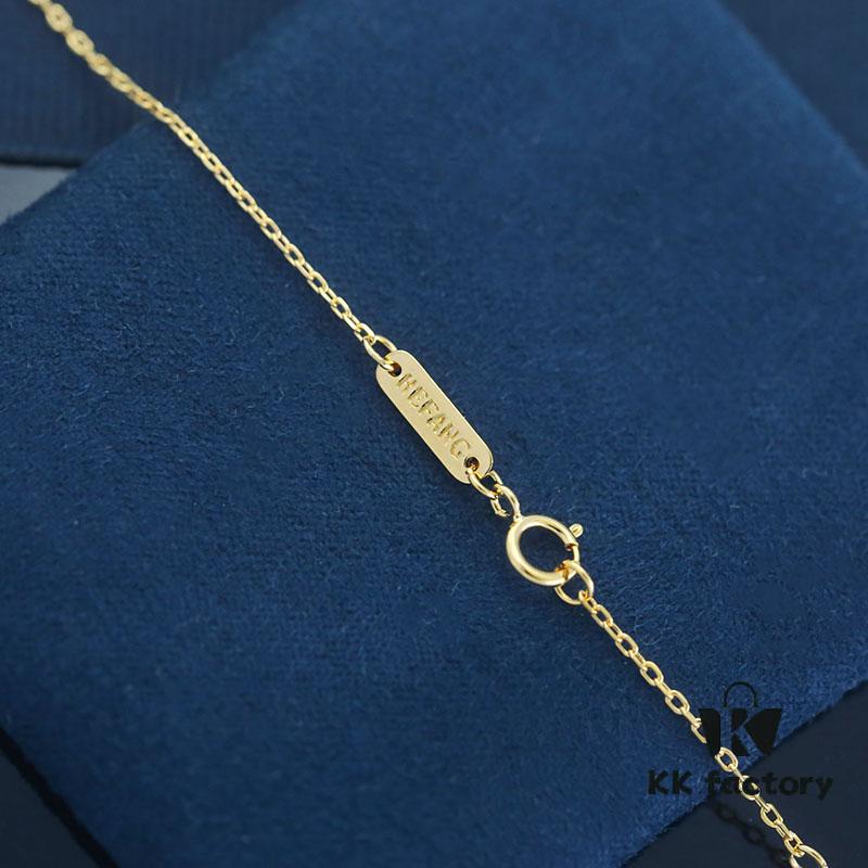 Rabbit Year New Arrival] HEFANG He Fang Bidet Rabbit Confession 925 Sterling Silver Small Square Lock Necklace, Sweater Chain