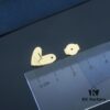Rabbit Year New Arrival - HEFANG Bide Rabbit Oil Painting Heart Stud Earrings, S925 Sterling Silver Full Silver Ear Studs, Gift Idea
