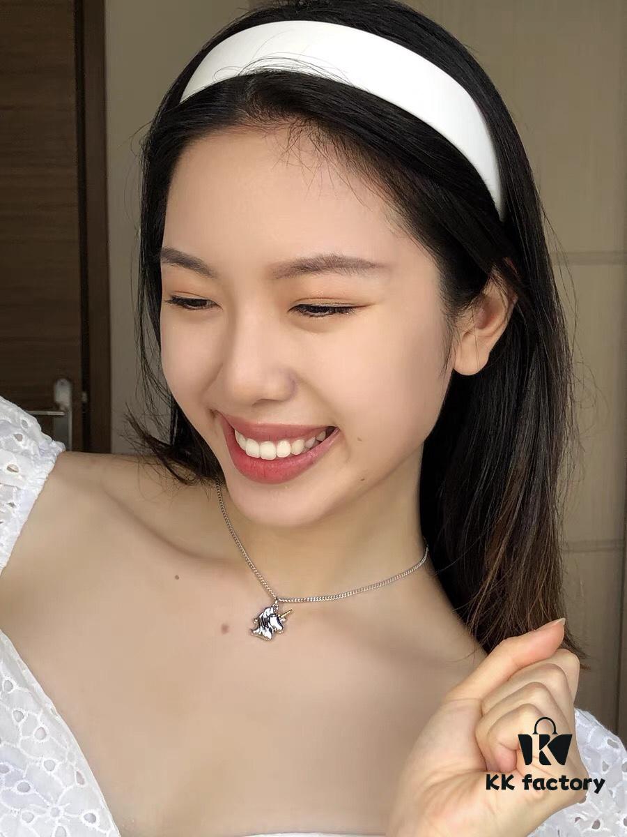 HEFANG Jewelry Unicorn Pendant Necklace