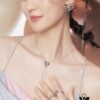 HEFANG Jewelry X Qiaoxin Collab Heart Tassel Pendant Necklace