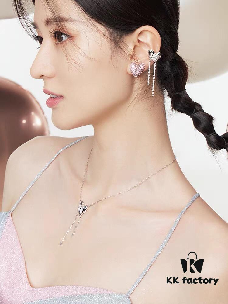 HEFANG Jewelry X Qiaoxin Collab Heart Tassel Pendant Necklace