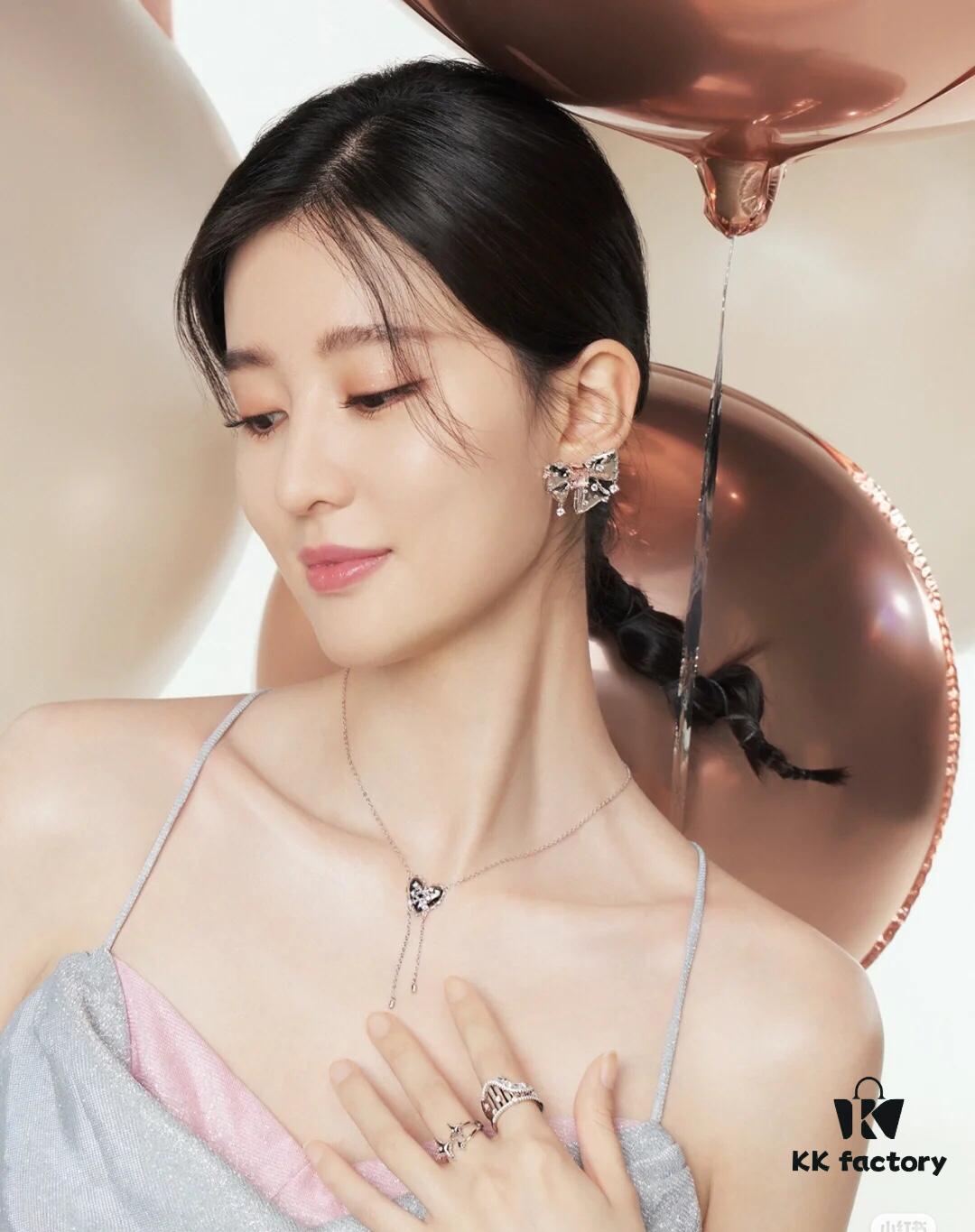 HEFANG Jewelry Bowknot Gemstone Earrings