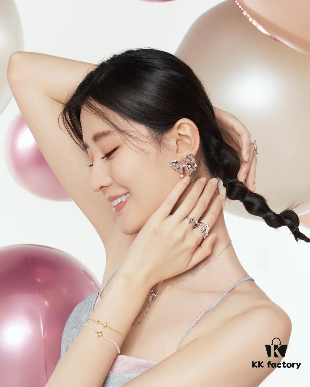 HEFANG Jewelry Bowknot Gemstone Earrings