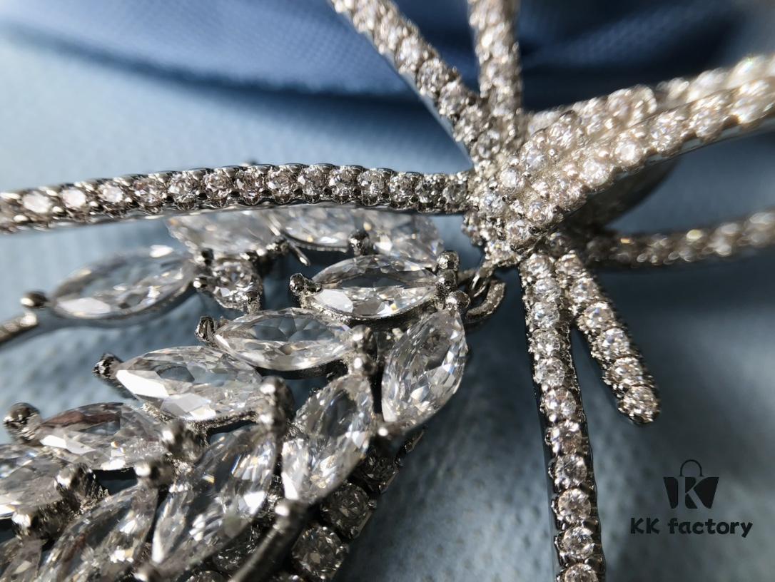 HEFANG Jewelry Love Heart Wheat Tassel Earrings