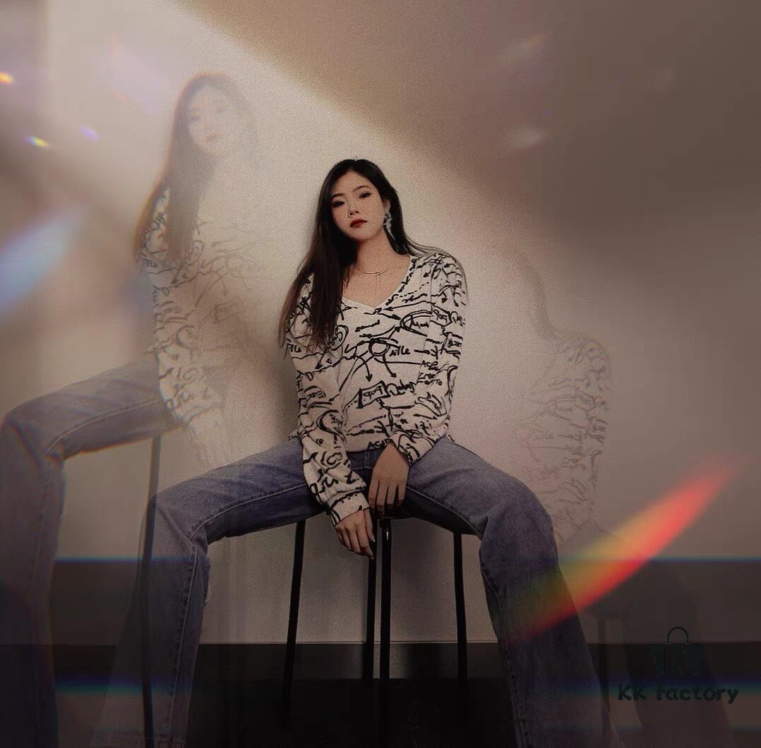 HEFANG Jewelry Love Heart Wheat Tassel Earrings