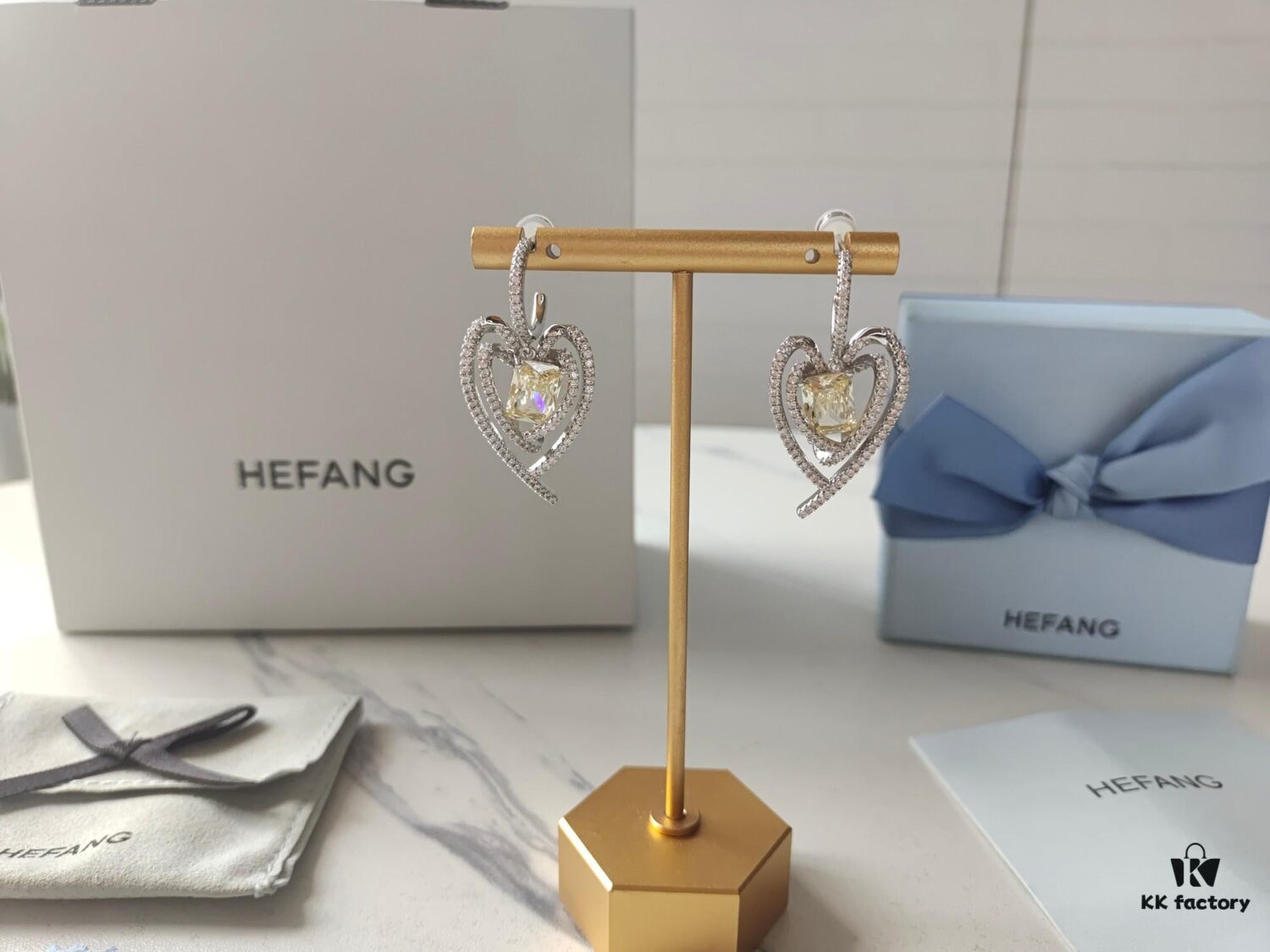 HEFANG Jewelry - Declaration Cube Earrings
