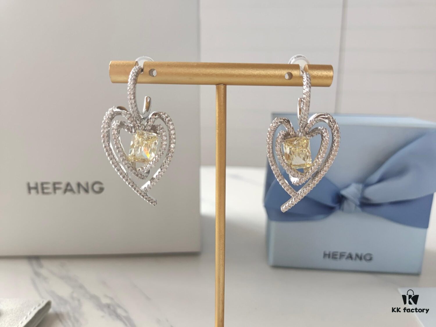 HEFANG Jewelry - Declaration Cube Earrings