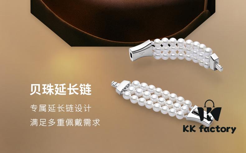 HEFANG Jewelry Gilded Sugar Triple Chain Necklace with Extension Chain