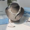 HEFANG Jewelry Liu Guang Fang Tang Three-Layer Necklace with Extension Chain