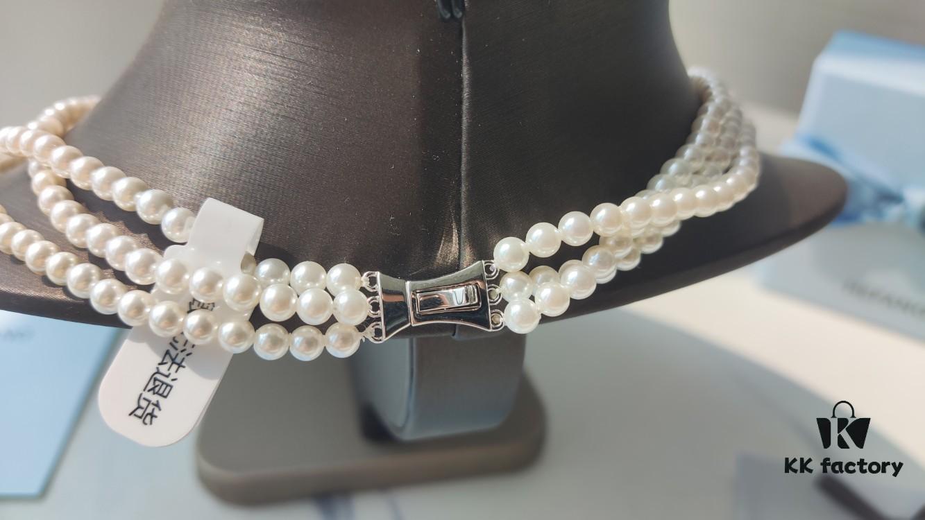 HEFANG Jewelry Liu Guang Fang Tang Three-Layer Necklace with Extension Chain