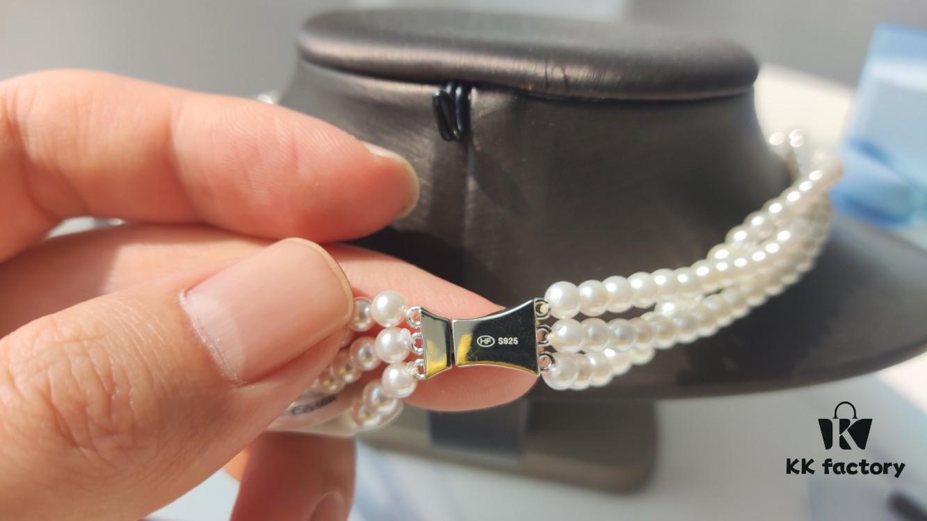 HEFANG Jewelry Liu Guang Fang Tang Three-Layer Necklace with Extension Chain