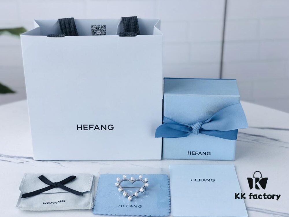 HEFANG Jewelry Fairy Tale Mirror Pendant Brooch in 925 Silver, Multi-Use Elegant Pin